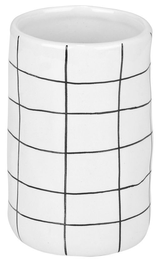 Pahar pentru periuțe de dinți Estia - Cage, 7.5 х 7.5 x 12 cm