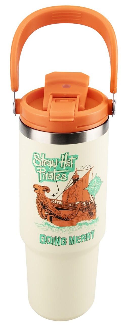 Cană de călătorie  Paladone Animation: One Piece - Straw Hat Pirates, 900 ml
