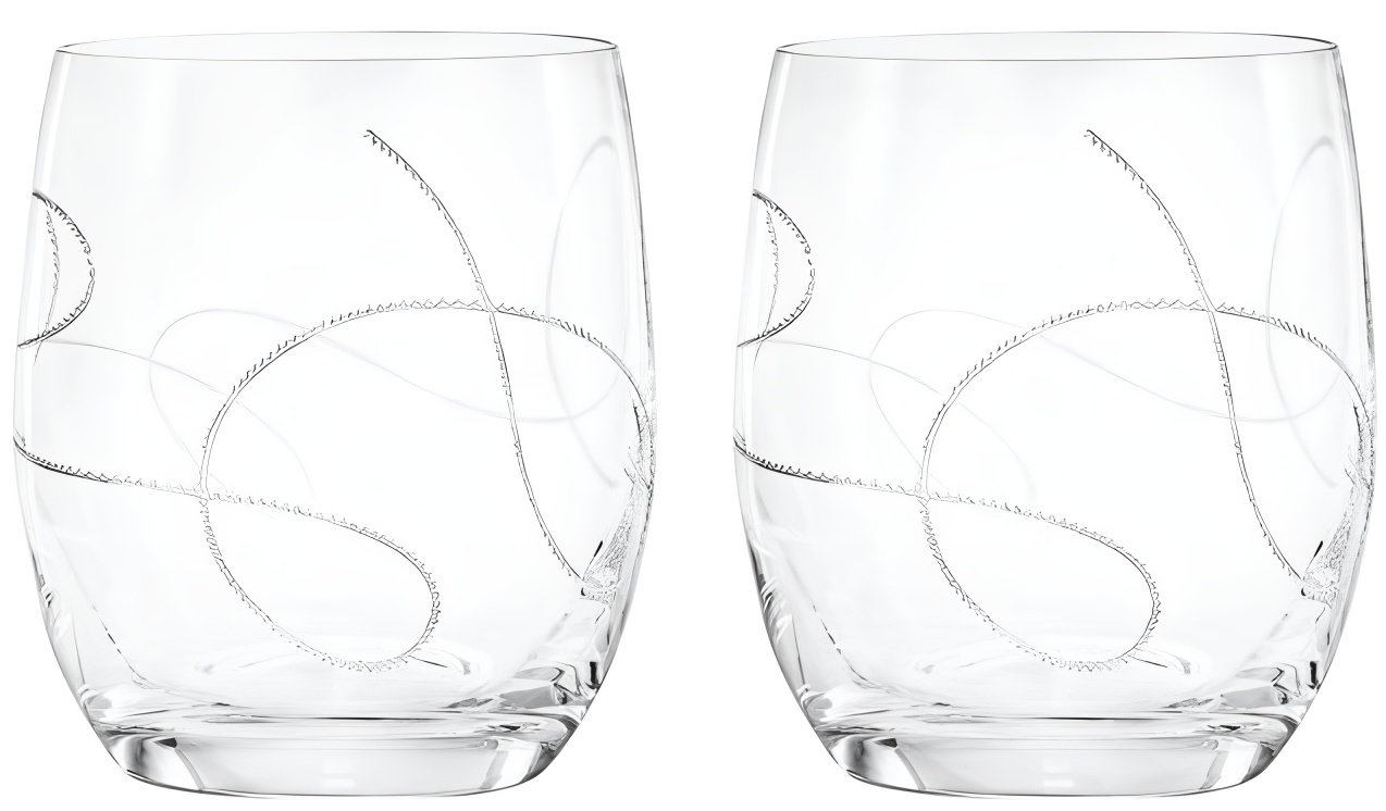Set pahare de whisky Bohemia Crystalex - String Decor, 2 buc, 300 ml