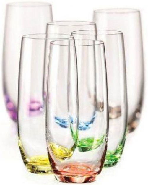 Pahare de apă Bohemia Crystalex - Rainbow Crystalex, 350 ml, 6 buc