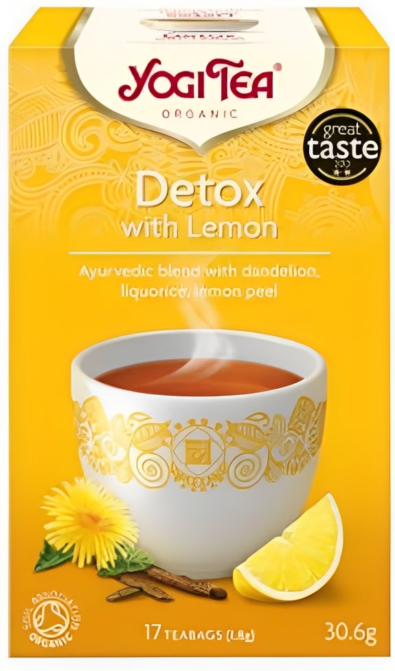 Ceai de detoxifiere cu lămâie, 17 pliculețe, Yogi Tea