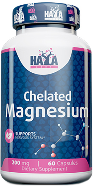 Chelated Magnesium, 200 mg, 60 capsule, Haya Labs