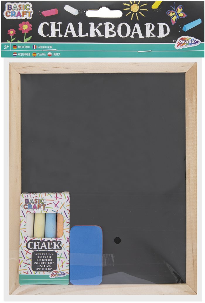 Tablă Grafix - 20 x 16 cm, cu cretă și burete