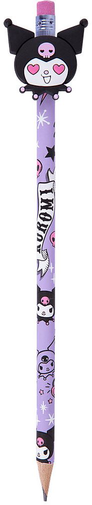 Creion negru cu grafit și radieră Cool Pack Kuromi - HB, asortiment