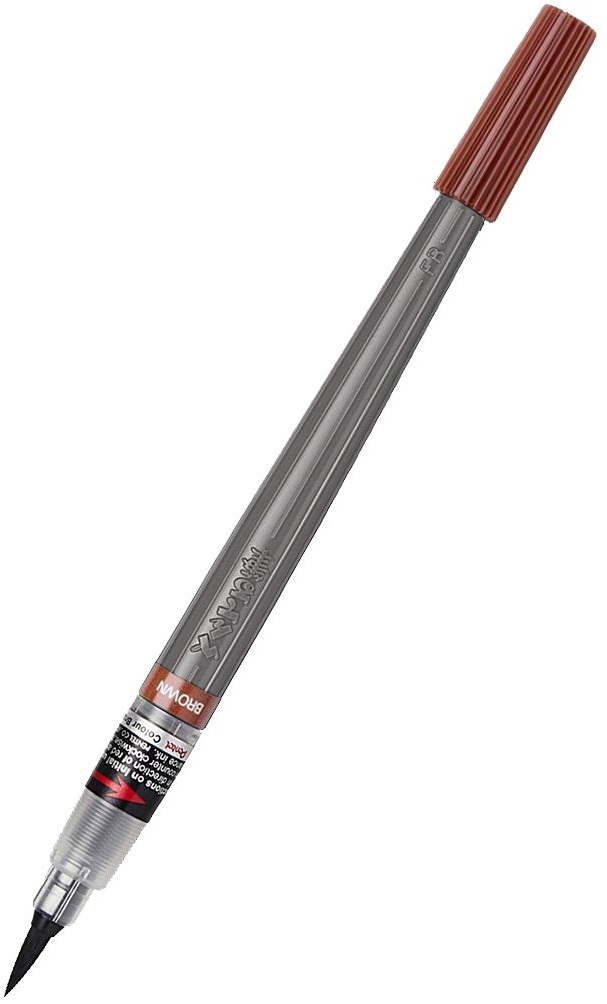 Pensula  Pentel - Art Colours Pigm, maro