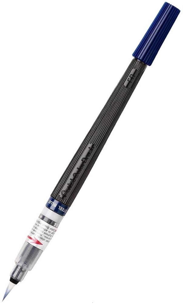 Pensula Pentel - Art Colours, albastru inchis