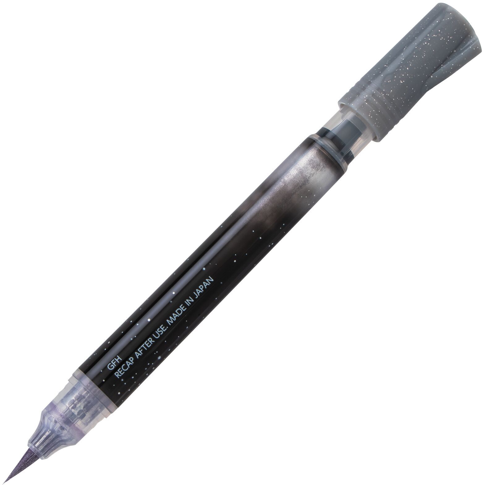 Pensulă Pentel Arts - Dual metallic, argintiu