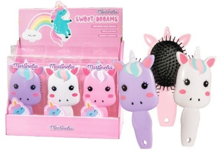 Perie de păr cu unicorni Martinelia - Sweet Unicorn, asortiment