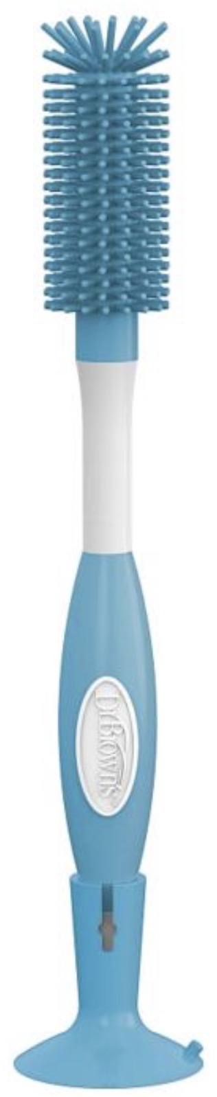 Perie de curățat sticle Dr. Brown's - Soft Touch, blue