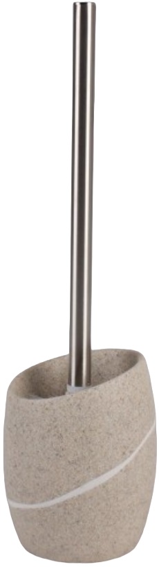 Perie de toaletă Inter Ceramic - Eharis, 10,5 x 36,6 cm, gri