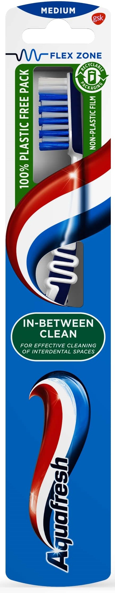 Aquafresh Periuţă de dinţi In between clean, medium