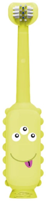 Periuță de dinți și gingii Dr. Brown's - Monster, verde