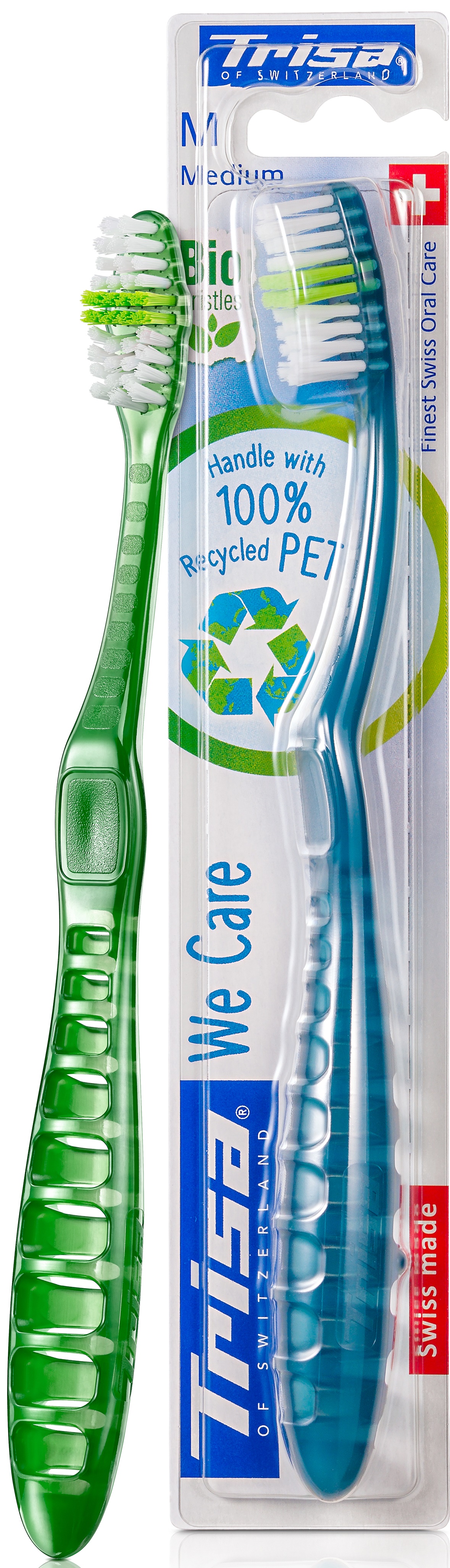 Periuta de dinti manuala We Care, medium, Trisa - imagine 2