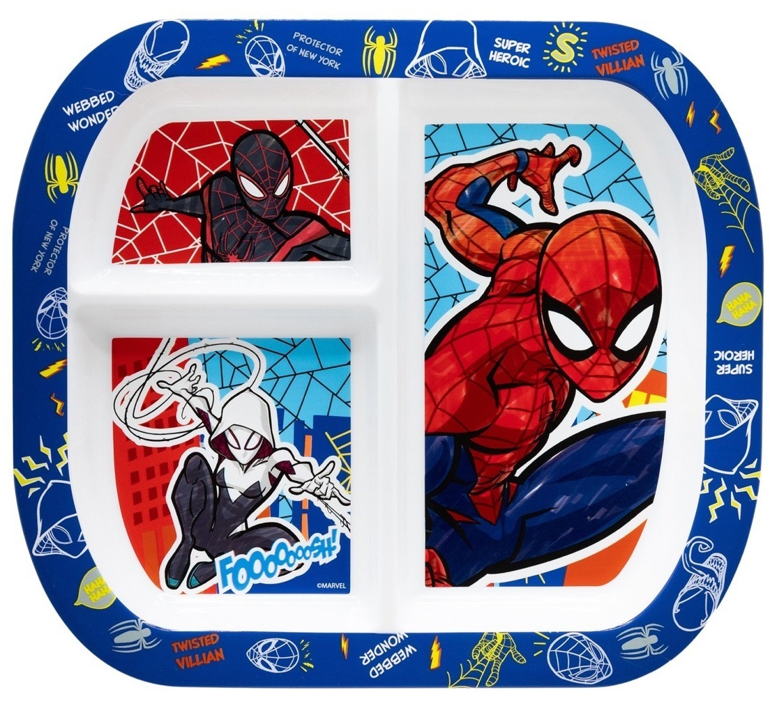 Farfurie cu 3 compartimente Stor - Spider-Man