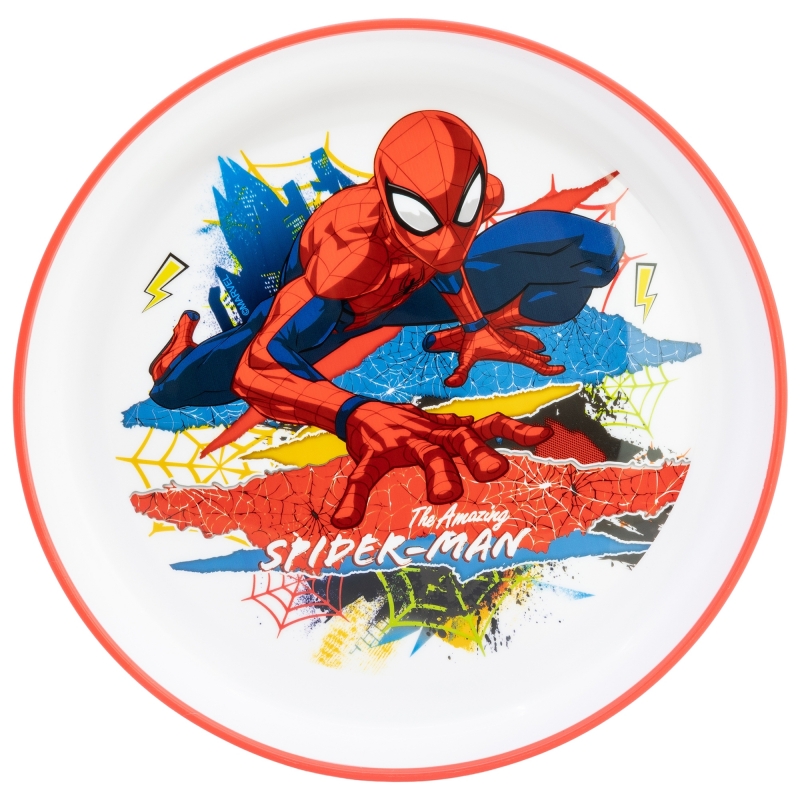 Farfurie cu bază antiderapantă Stor - Premium, Spiderman Moving Target