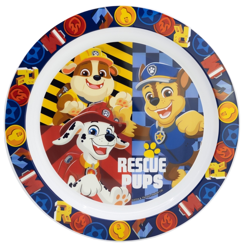 Farfurie Stor - Micro, Paw Patrol Boy Rescue Pups