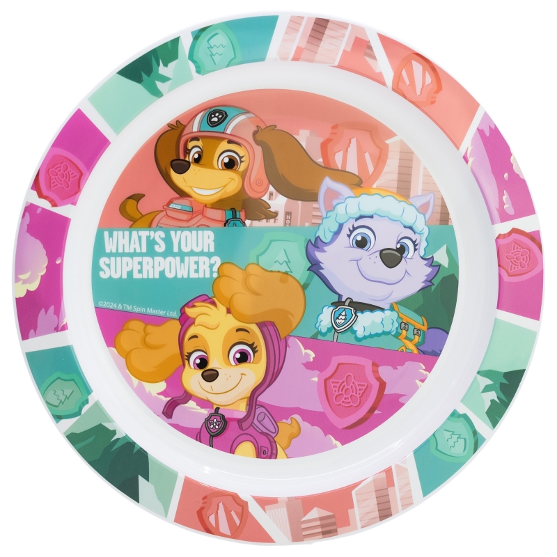 Farfurie Stor - Micro, Paw Patrol Girl Superpowers