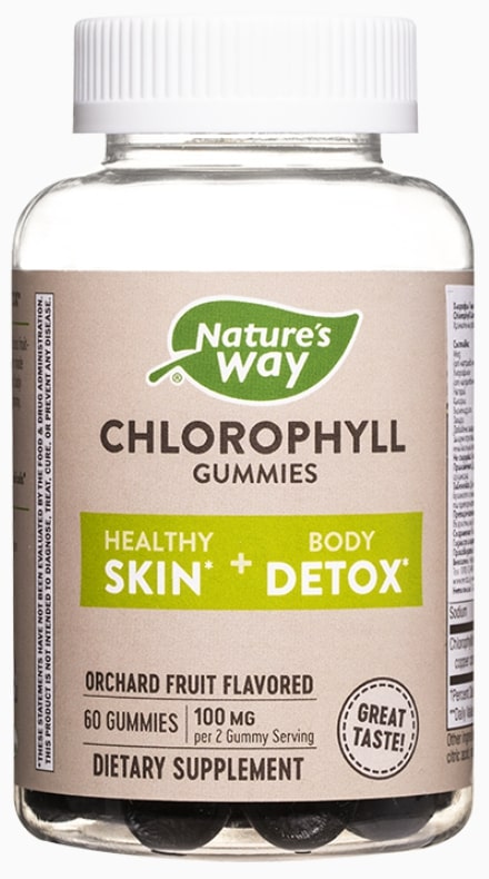 Chlorophyll Gummies, 60 tablete de jeleu, Nature’s Way