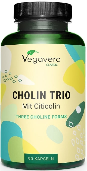 Cholin Trio mit Citicolin, 90 capsule, Vegavero