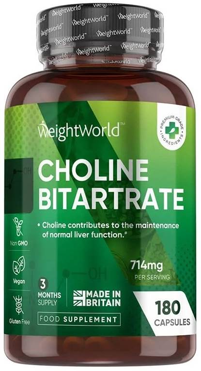 Choline Bitartrate, 180 capsule, Weight World