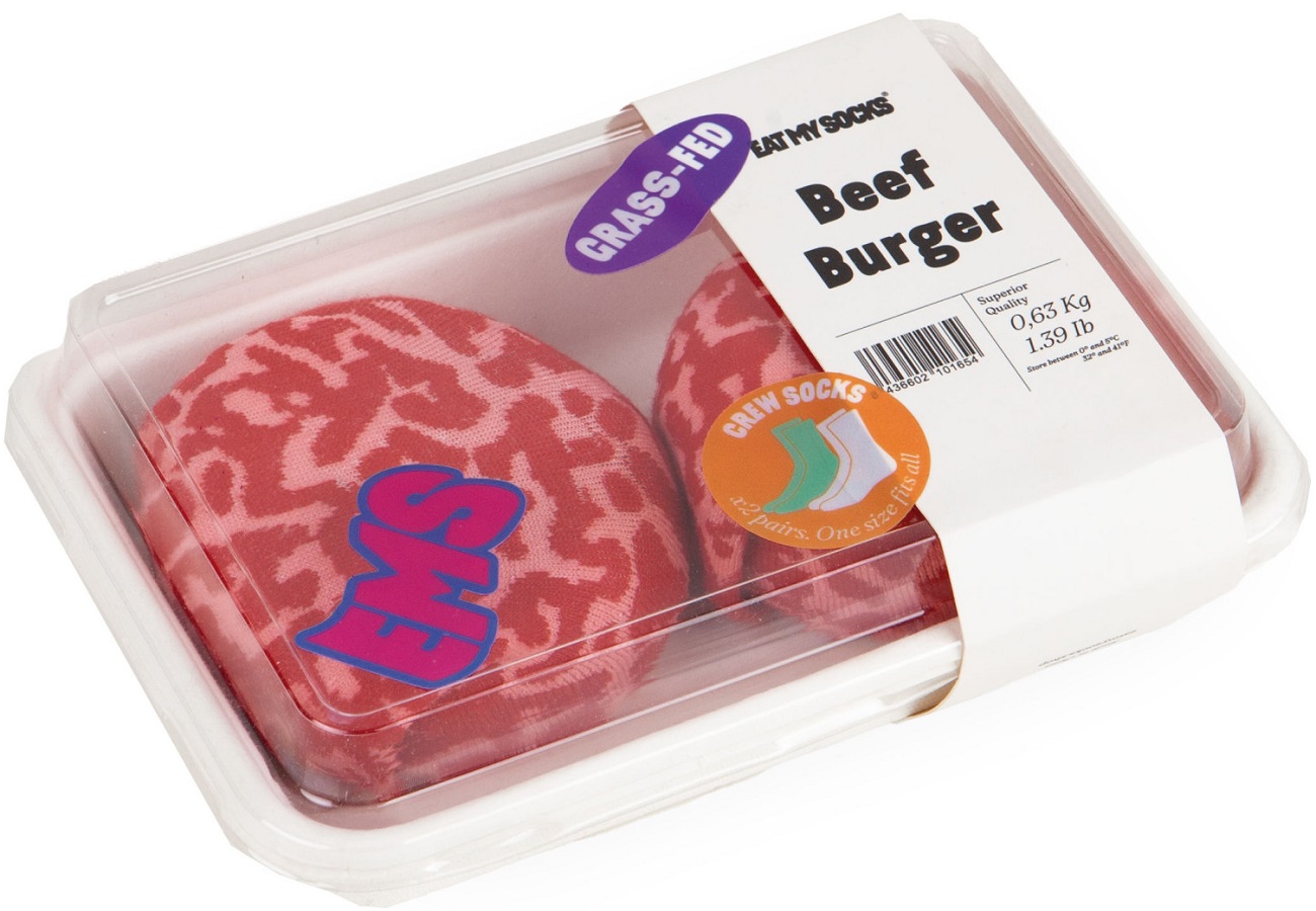 Șosete Eat My Socks - Beef Burger, 2 perechi