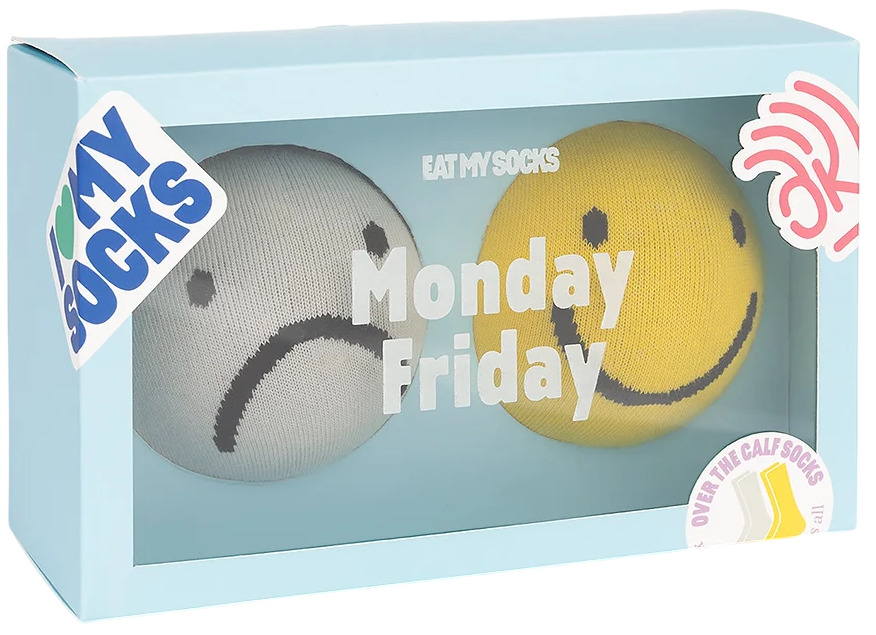 Șosete Eat My Socks - Monday Friday, 2 perechi