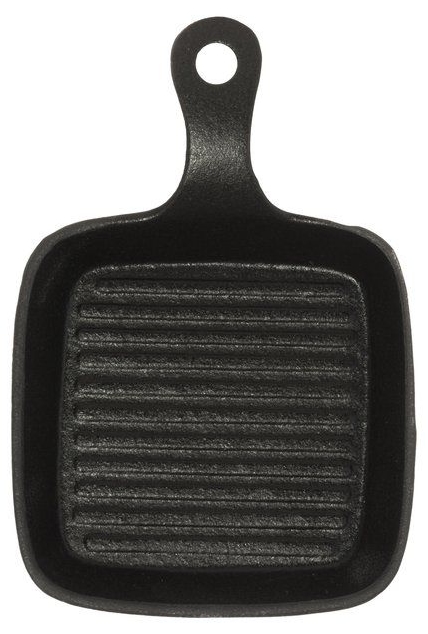 Tigaie mini grill din fontă Maku – 14 x 14 cm