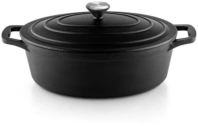 Vas de fontă pentru copt cu capac Luigi Ferrero - Tika FR-4133CI, 41 x 25 x 11 cm, 5.1 l