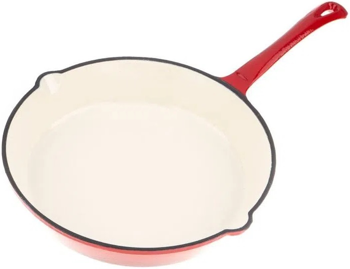 Tigaie din fontă Kinghoff - KH 2262, emailate, 26 cm, roșu
