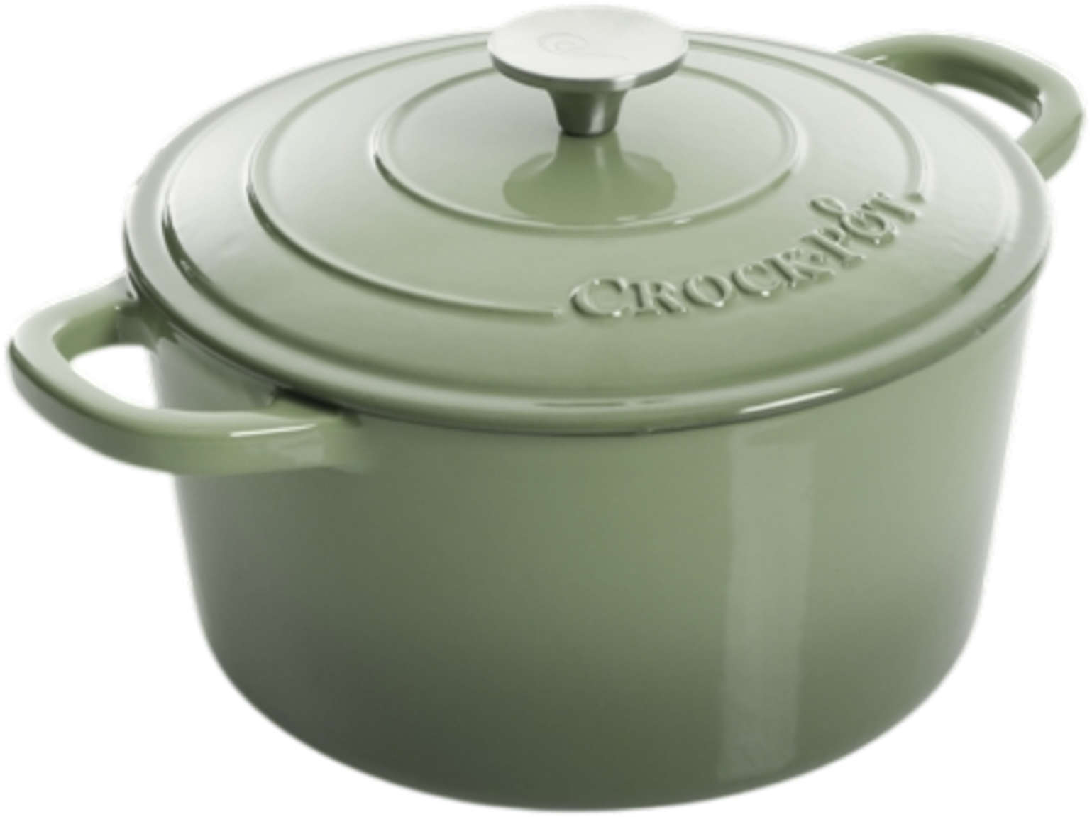 Oală cu capac  Crock-Pot - Artisan, 24 cm, fontă, verde