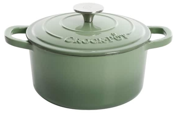 Oală cu capac  Crock-Pot – Artisan, 28.6 cm, fontă, verde