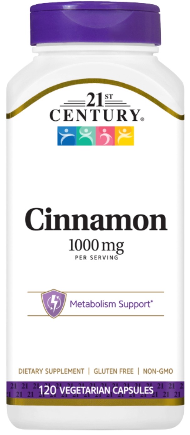 Cinnamon, 1000 mg, 120 capsule, 21st Century