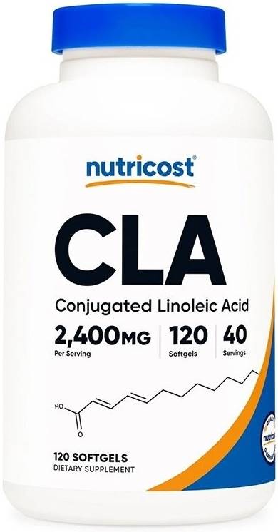 CLA, 2400 mg, 120 capsule gelatinoase moi, Nutricost