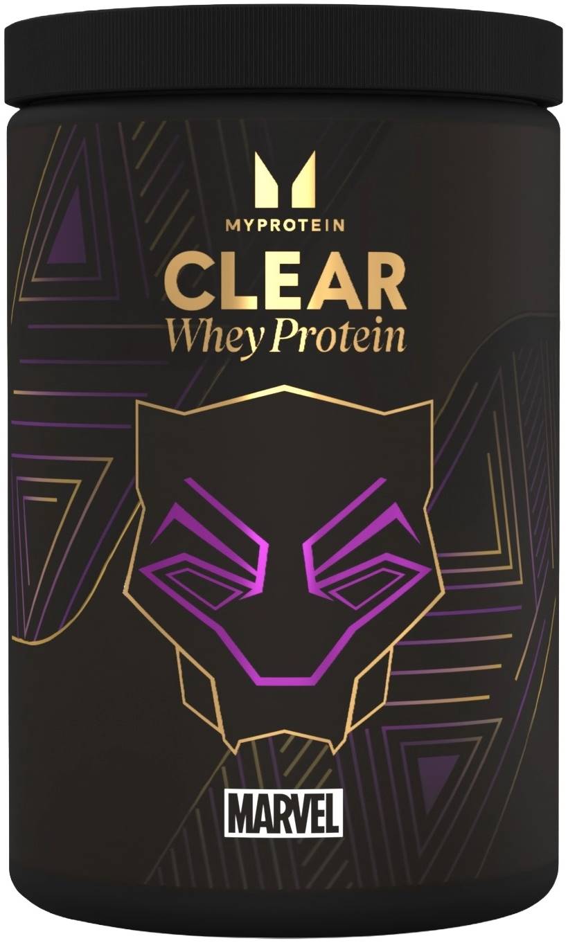 Clear Whey Protein Marvel, Black Panther, fructe de pădure, 516 g, Myprotein