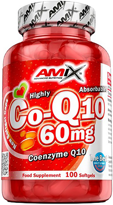 Coenzyme Q10, 60 mg, 100 capsule, Amix