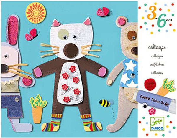 Creaza singur colaje Djeco - Animale
