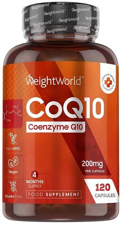 CoQ10, 200 mg, 120 capsule, Weight World