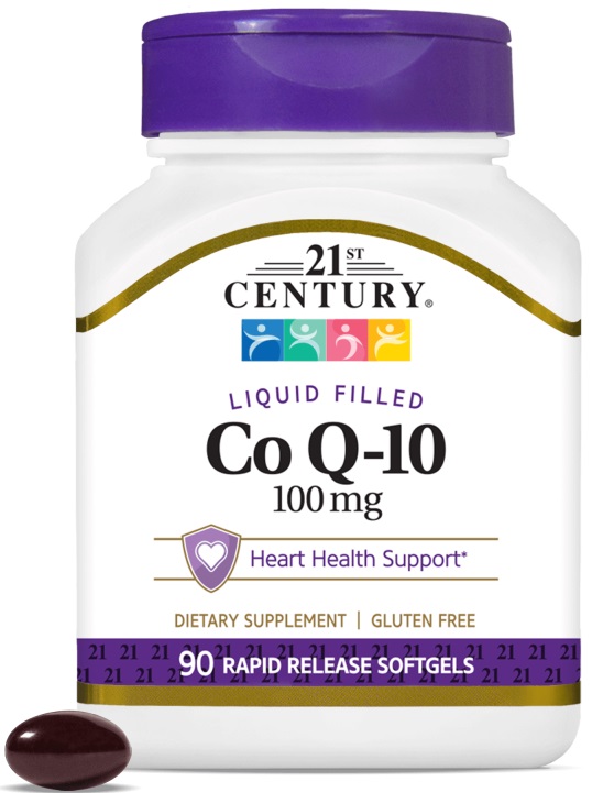 CoQ-10, 100 mg, 90 capsule moi, 21st Century