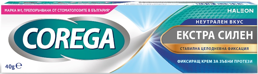 Corega Cremă pentru fixarea protezelor, gust neutru, 40 g