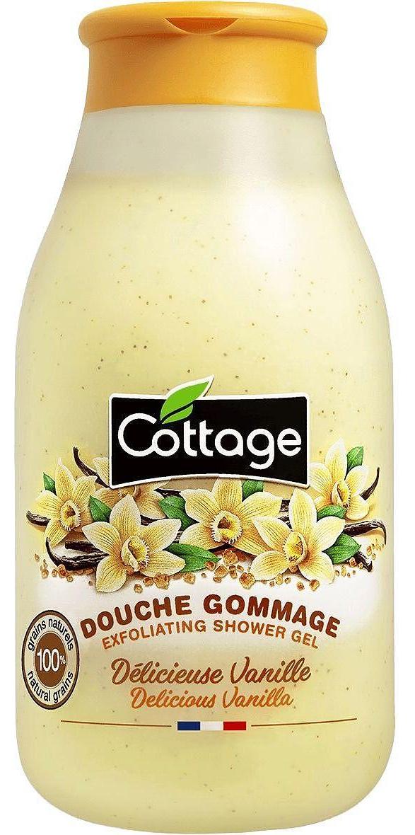 Cottage Gel de duș exfoliant Delicious Vanilla, 270 ml
