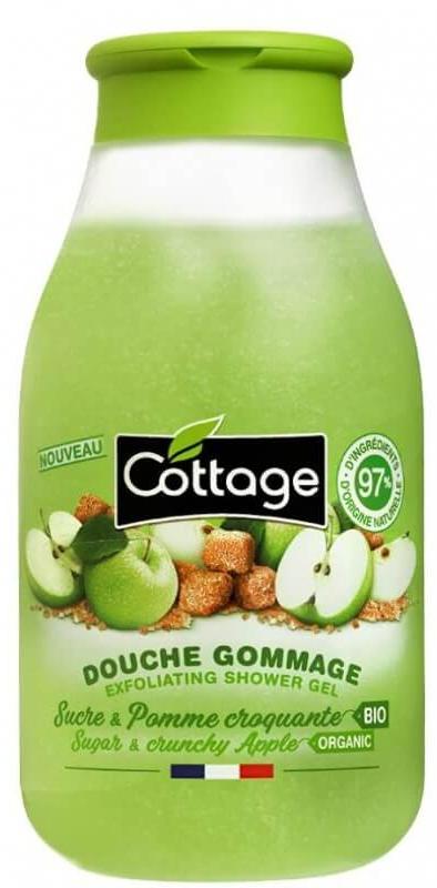 Cottage Gel de duș exfoliant Sugar & Crunchy Apple, 270 ml