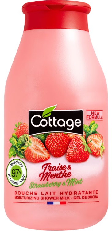 Cottage Cremă de duș hidratantă Strawberry & Mint, 250 ml