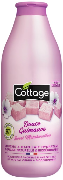 Cottage Gel de duș și spumă de baie Sweet Marshmallow, 750 ml