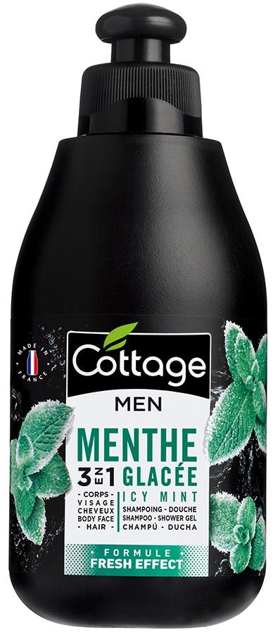 Cottage Men Gel de duș 3 în 1 Icy Mint Fresh, 250 ml