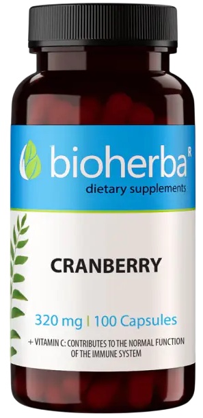 Cranberry, 320 mg, 100 capsule, Bioherba
