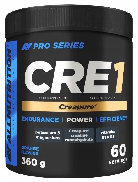 CRE1 Creapure, portocală, 360 g, AllNutrition