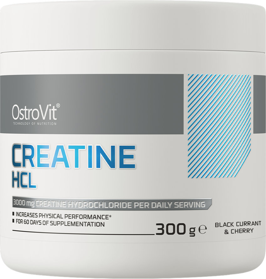 Creatine HCL, cireașă și coacăze negre, 300 g, OstroVit