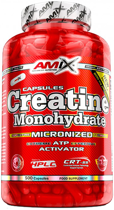Creatine Monohydrate, 800 mg, 500 capsule, Amix