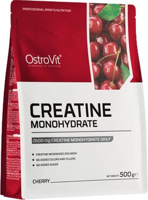 Creatine Monohydrate, cireașă, 500 g, OstroVit