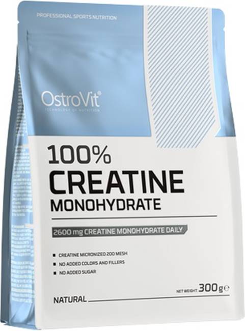 Creatine Monohydrate, fără gust, 300 g, OstroVit